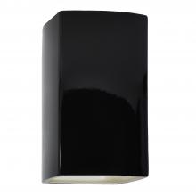 Justice Design Group CER-0955W-BKMT-LED1-1000 - Large LED Rectangle - Open Top & Bottom (Outdoor)