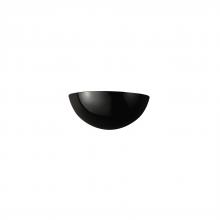 Justice Design Group CER-1300-BLK-LED1-1000 - Small Quarter Sphere