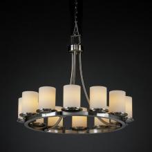 Justice Design Group FSN-8768-10-MROR-NCKL - Dakota 12-Light Ring Chandelier (Short)