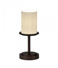 Justice Design Group FSN-8798-10-RBON-DBRZ-LED1-700 - Dakota 1-Light LED Table Lamp (Short)