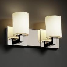 Justice Design Group FSN-8922-10-OPAL-CROM-LED2-1400 - Modular 2-Light LED Bath Bar