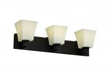 Justice Design Group FSN-8923-10-RBON-DBRZ - Modular 3-Light Bath Bar