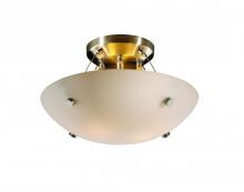 Justice Design Group FSN-9650-35-OPAL-NCKL-F1-LED2-2000 - 14&#34; LED Semi-Flush Bowl w/ Finials