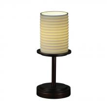 Justice Design Group POR-8798-10-SAWT-DBRZ-LED1-700 - Dakota 1-Light LED Table Lamp (Short)