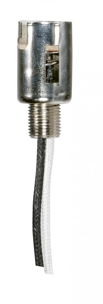 Bayonet Base Double Contact Socket; BA15D; 24" Leads; 1-3/8" Height; 5/8" Diameter;