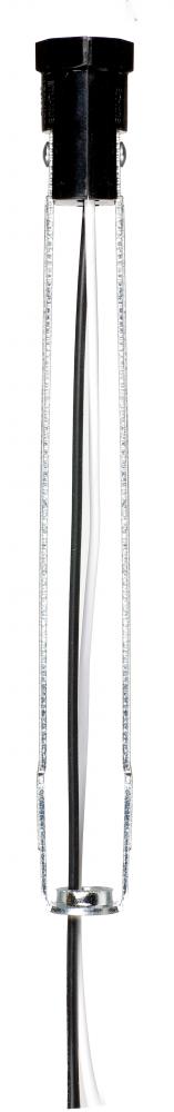 Phenolic Candelabra Base Socket With Wire Leads; 3/4" Diameter; 6" Flange; 40" Leads