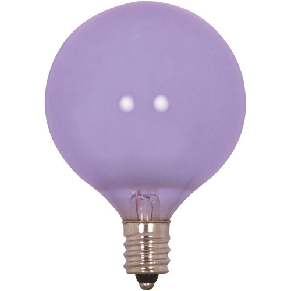 25 Watt G16 1/2 Incandescent; Full Spectrum; 2000 Average rated hours; 220 Lumens; Candelabra base;