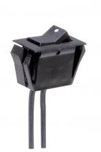 Satco Products Inc. 80/1141 - On-Off Phenolic Rocker Switch With White Dot; On-Off Function; Black Finish; Snap Bushing; 6&#34;