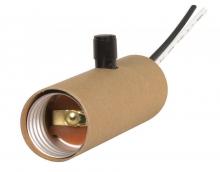 Satco Products Inc. 80/1167 - Full Range Socket Dimmer Medium Base Candle Socket w/Paper Liner 150W Full Range w/Removable Black