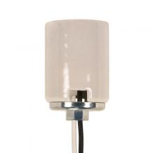 Satco Products Inc. 80/1613 - Keyless Porcelain Mogul Socket With Metal 1/4 IP Cap; 2 Wireways; 1-3/8&#34; Center To Center;