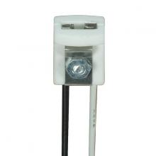 Satco Products Inc. 80/1742 - G4 Wedge Type Porcelain Halogen Socket; Bi-Pin Low Voltage; 8&#34; Leads; 5/8&#34; Height; 5/8&#34;