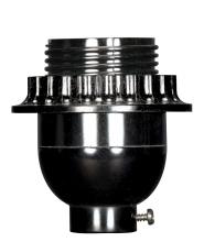 Satco Products Inc. 80/2448 - Keyless Socket; Black Phenolic; 1/4 IPS; Uno Thread and Ring