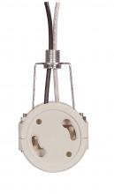 Satco Products Inc. 80/2490 - GU24 Twin Socket Cluster; With Hickey; 12" Wire; 1/2" Nipple; 2-3/4" Height; 660W; 250V