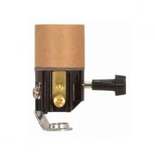 Satco Products Inc. 90/1153 - Turn Knob Socket With Paper Liner; 2&#34; Height; 3-Way Turn Knob; Screw Terminals; 1/8 IP; Inside