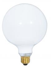 Satco Products Inc. S3004 - 150 Watt G40 Incandescent; Gloss White; 4000 Average rated hours; 1550 Lumens; Medium base; 120 Volt