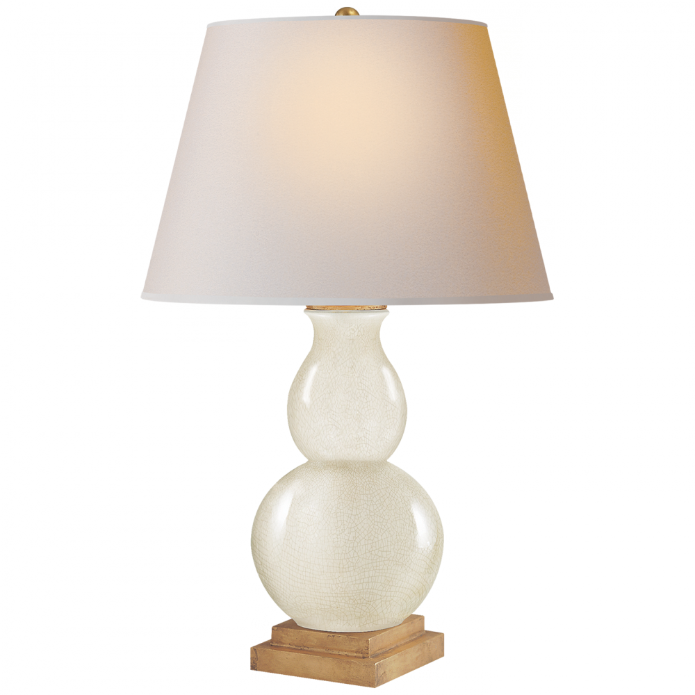 Gourd Form Small Table Lamp