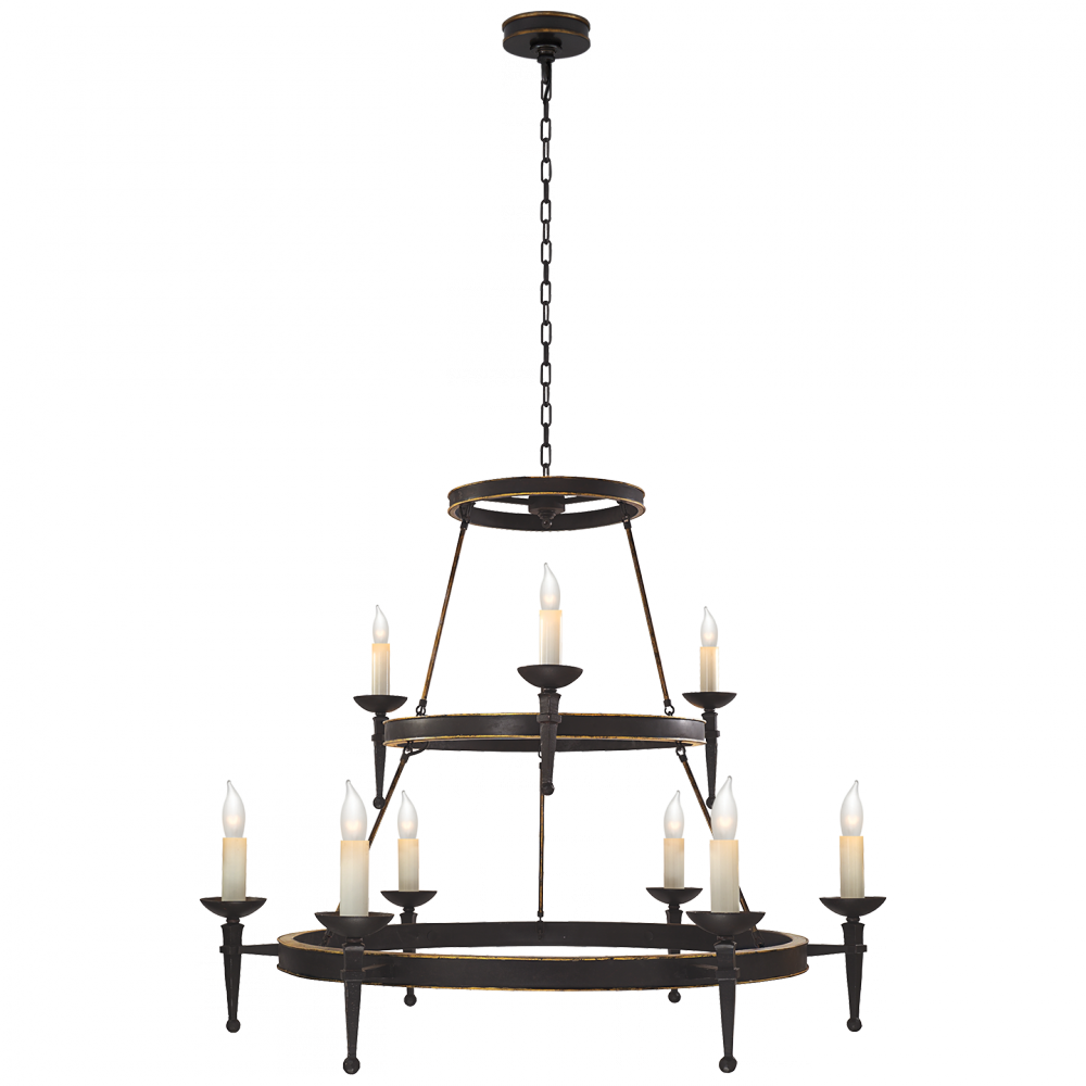 Dorset Large Torch Chandelier