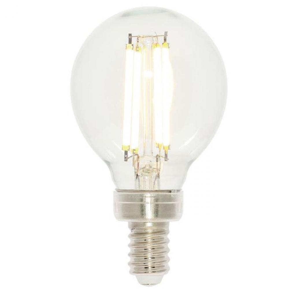 4.5W G16-1/2 Filament LED Dimmable Clear 2700K E12 (Candelabra) Base, 120 Volt, Box