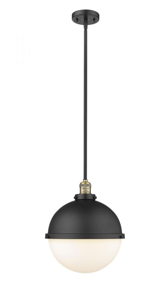 Hampden - 1 Light - 13 inch - Black Antique Brass - Stem Hung - Pendant
