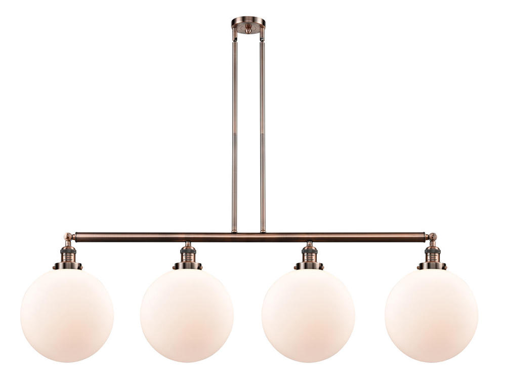 Beacon - 4 Light - 56 inch - Antique Copper - Stem Hung - Island Light