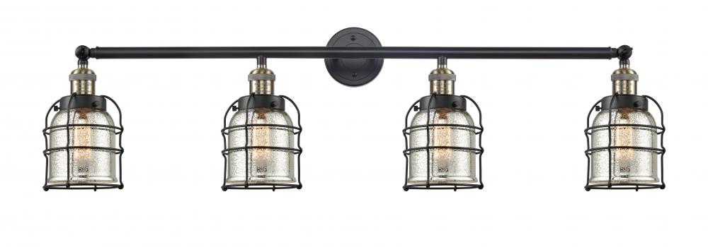 Bell Cage - 4 Light - 43 inch - Black Antique Brass - Adjustable Bath Vanity Light