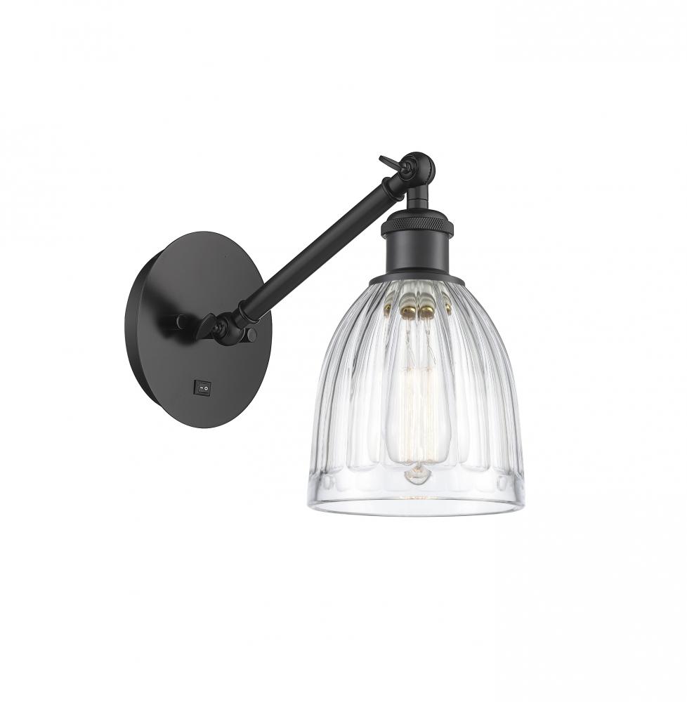 Brookfield - 1 Light - 6 inch - Matte Black - Adjustable Sconce