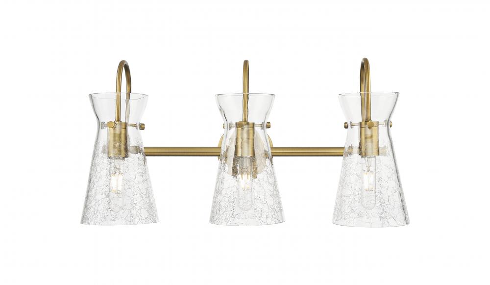Nichole - 3 Light - 24 inch - Brushed Brass - Bath Vanity Light