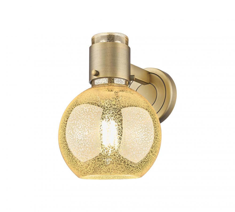 Lawton Sphere - 1 Light - 8 inch - Brushed Brass - Sconce