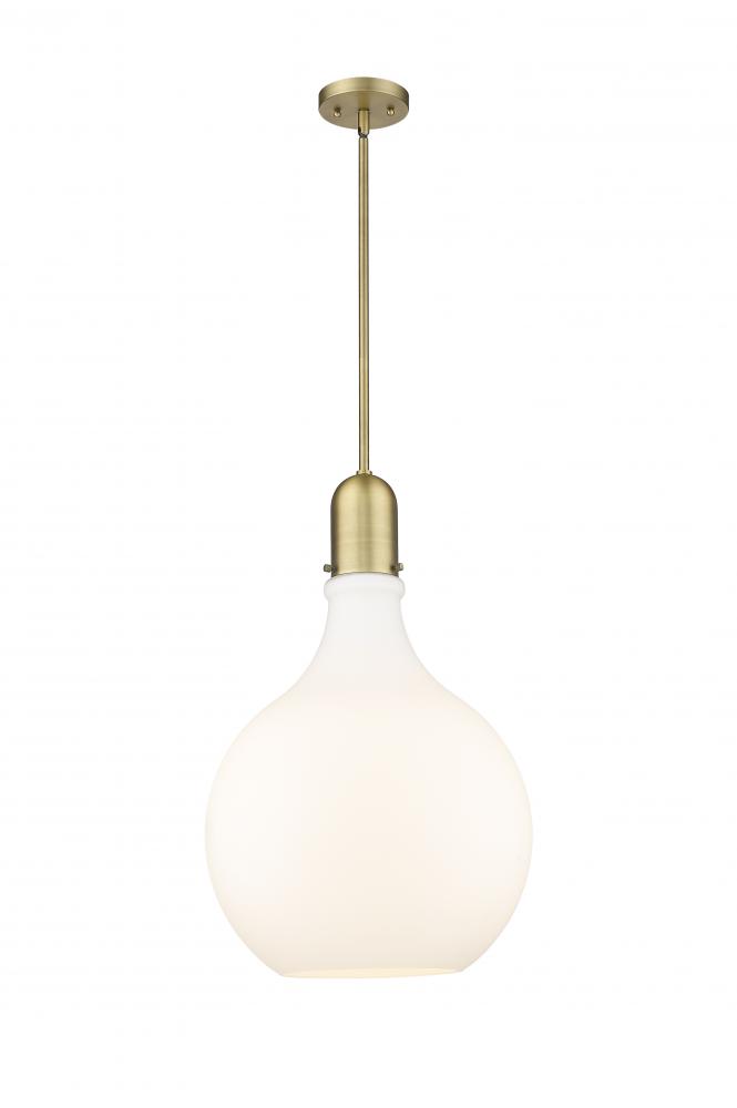 Amherst - 1 Light - 16 inch - Brushed Brass - Cord hung - Pendant