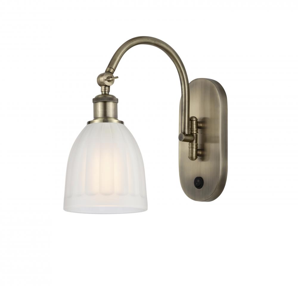 Brookfield - 1 Light - 6 inch - Antique Brass - Adjustable Swing Arm