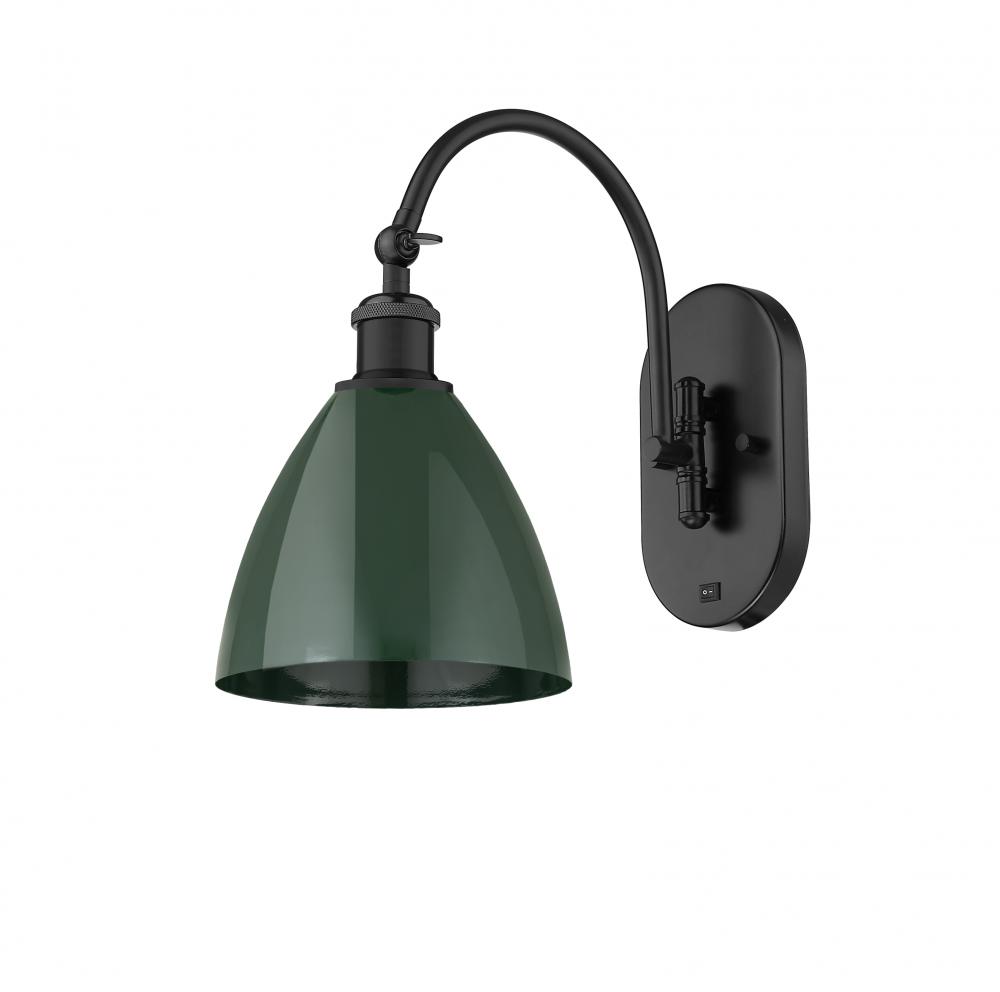 Plymouth - 1 Light - 8 inch - Matte Black - Adjustable Swing Arm