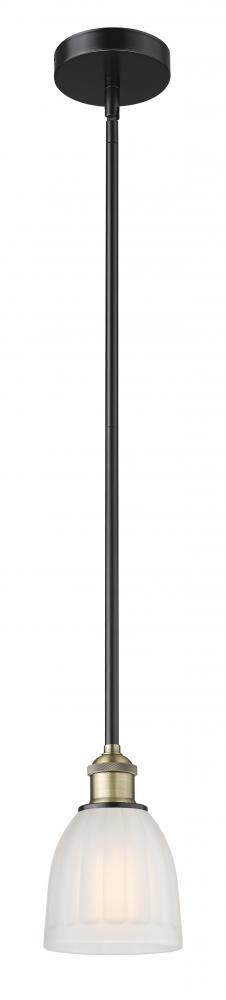 Brookfield - 1 Light - 6 inch - Black Antique Brass - Cord hung - Mini Pendant