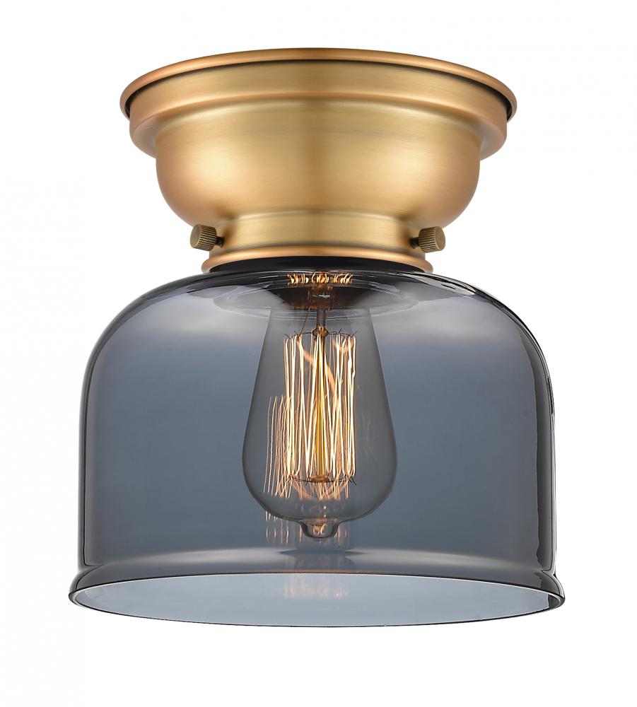 Bell - 1 Light - 8 inch - Brushed Brass - Flush Mount