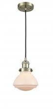 Innovations Lighting 201C-AB-G321-LED - Olean - 1 Light - 7 inch - Antique Brass - Cord hung - Mini Pendant