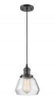 Innovations Lighting 201C-OB-G172 - Fulton - 1 Light - 7 inch - Oil Rubbed Bronze - Cord hung - Mini Pendant