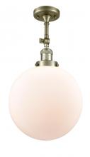 Innovations Lighting 201F-AB-G201-12-LED - Beacon - 1 Light - 12 inch - Antique Brass - Semi-Flush Mount