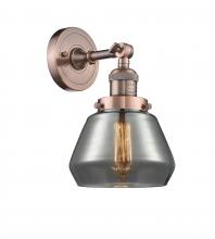 Innovations Lighting 203-AC-G173 - Fulton - 1 Light - 7 inch - Antique Copper - Sconce