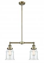 Innovations Lighting 209-AB-G182-LED - Canton - 2 Light - 21 inch - Antique Brass - Stem Hung - Island Light