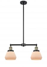 Innovations Lighting 209-BAB-G171 - Fulton - 2 Light - 21 inch - Black Antique Brass - Stem Hung - Adjustable Island Light