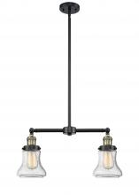 Innovations Lighting 209-BAB-G194 - Bellmont - 2 Light - 21 inch - Black Antique Brass - Stem Hung - Adjustable Island Light