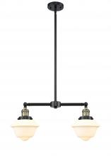 Innovations Lighting 209-BAB-G531-LED - Oxford - 2 Light - 24 inch - Black Antique Brass - Stem Hung - Adjustable Island Light