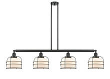 Innovations Lighting 214-BK-G71-CE-LED - Bell Cage - 4 Light - 53 inch - Matte Black - Stem Hung - Island Light