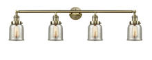 Innovations Lighting 215-AB-G58 - Bell - 4 Light - 43 inch - Antique Brass - Adjustable Bath Vanity Light