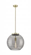 Innovations Lighting 221-1S-AB-G1213-16SM - Athens Deco Swirl - 1 Light - 16 inch - Antique Brass - Cord hung - Pendant