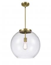 Innovations Lighting 221-1S-AB-G122-16-LED - Athens - 1 Light - 16 inch - Antique Brass - Stem Hung - Pendant