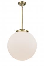 Innovations Lighting 221-1S-AB-G201-16-LED - Beacon - 1 Light - 16 inch - Antique Brass - Cord hung - Pendant