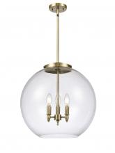Innovations Lighting 221-3S-AB-G122-18 - Athens - 3 Light - 18 inch - Antique Brass - Cord hung - Pendant