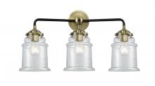 Innovations Lighting 284-3W-BAB-G182 - Canton - 3 Light - 24 inch - Black Antique Brass - Bath Vanity Light