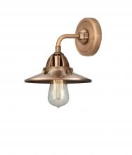 Innovations Lighting 288-1W-AC-M3-AC-LED - Railroad - 1 Light - 8 inch - Antique Copper - Sconce
