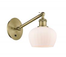 Innovations Lighting 317-1W-AB-G91-LED - Fenton - 1 Light - 7 inch - Antique Brass - Adjustable Sconce
